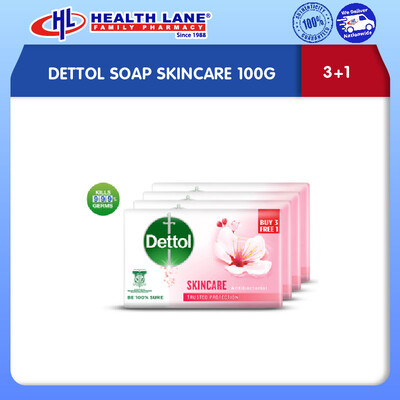DETTOL SOAP SKINCARE 100GX3+1